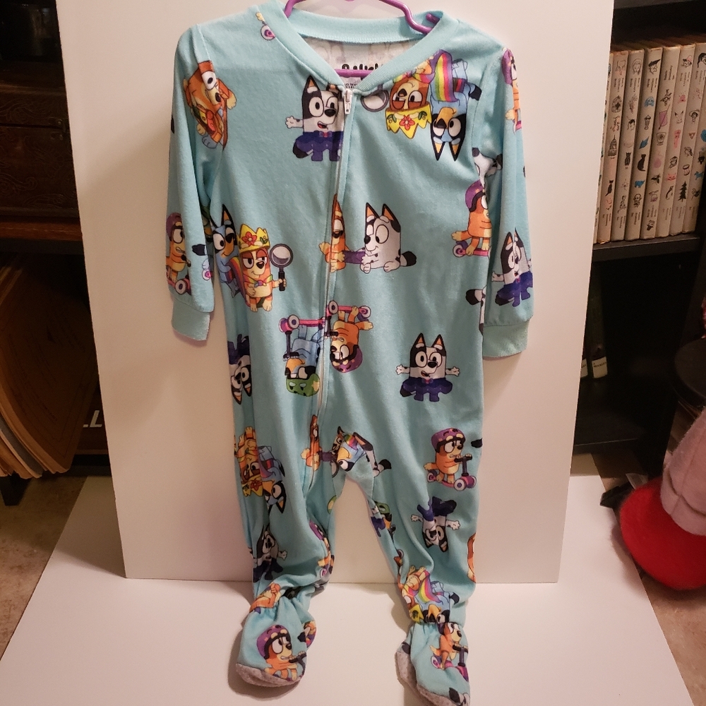 Bluey 2T Zipper Footie